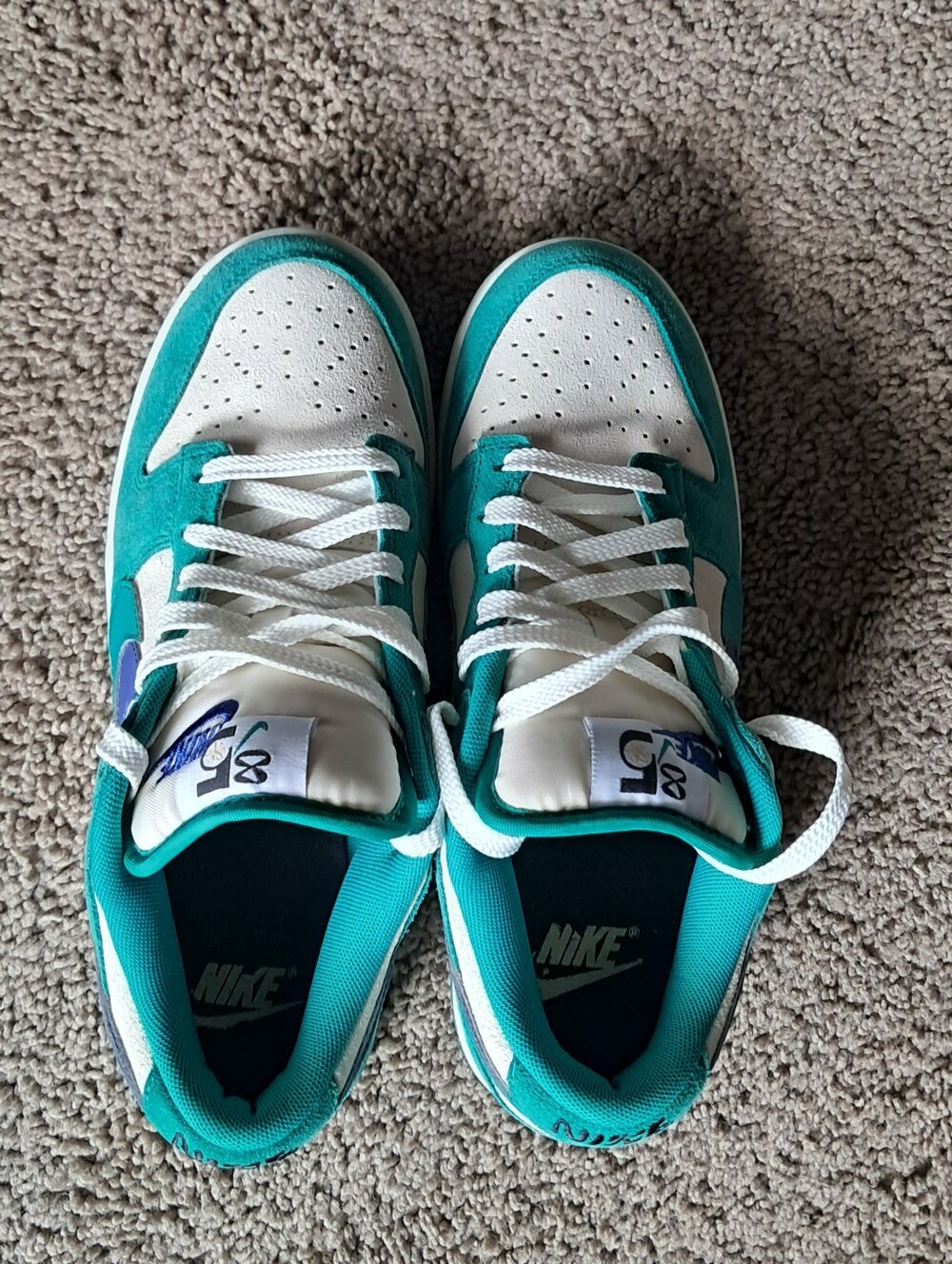 Nike Dunk Low SE Neptune Green Sail Lapis Colorway DO9457-101 Size 8.5 - Picture 4 of 9